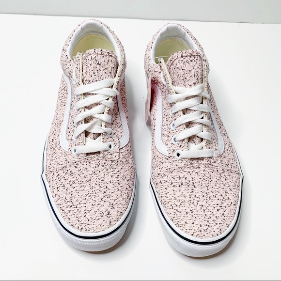 NEW Vans Old Skool Boucle Pink Speckled White Shoe - Picture 4 of 12